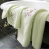 velvet embroidery bath towel