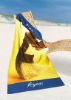 velvet reactive printed brand name beach towel
