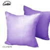velvet yarn dyed violet soft cushion