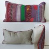vinatge sari kantha cushion and pillows