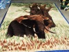 vivid animal printed raschel blanket