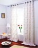 voile curtain with metal rings