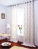 voile curtain with metal rings