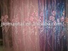 voile embroidered curtain/sequin embroidered curtain/coiling embroidered curtain