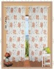 voile print curtain