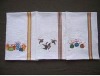 waffle kitchen towel with beautiful embroidery pattern