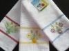 waffle kitchen towel with embroidery