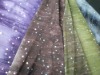 water printing polyester knitted fabric with spangle