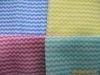 wavy and mesh spunlace nonwoven fabric