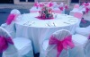 wedding and banquet chair cover and polyester tablecloth