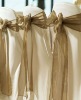 wedding and banquet crystal organza chair sash and tie back