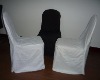 wedding and banquet polyester chair cover white