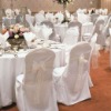 wedding banquet chair cover with sash,polyester chair cover