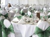 wedding chair cover and organza sash (X-4028)