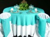 wedding chair cover and tablecloth and table overlays