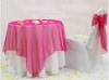 wedding chair cover&organza sash, organza overlay
