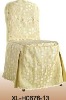 wedding chair cover with Polyester embroidered Jacquard