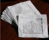 wedding linen napkins with hemstitch