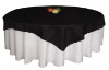 wedding polyester table linens and table overlays