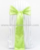 wedding satin chair sash-apple green