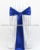 wedding satin chair sash-blue