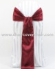 wedding satin chair sash-burgundy