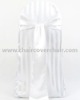 wedding satin chair sash-white