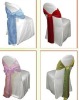 wedding satin chair sashes and polyester chair covers