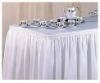 wedding satin table skirting,table skirts,table linen