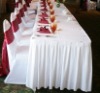 wedding table skirt and banquet chair covers