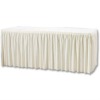 wedding table skirting and table linen