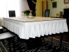 wedding table skirting and table linen