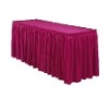 wedding table skirting and table linen