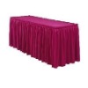 wedding table skirting and table linen and polyester table skirting cover