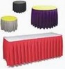wedding table skirting,polyester table skirt with covers