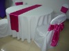 wedding white polyester chair cover and table linens for banquet