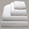 white 100% cotton hotel towel set