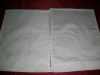 white 100% cotton jacquard headest cover with with 25mm width nylon self engaging fastener