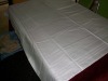 white 100% cotton jacquard table cloth