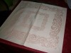 white 100% cotton jacquard table napkin