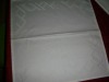 white 100% cotton jacquard table napkin