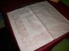 white 100% cotton jacquard table napkin