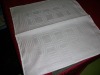 white 100% cotton jacquard table napkin