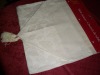 white 100% cotton jacquard table runner