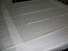 white 100% cotton jacquard tablecloth(homefashion textile)