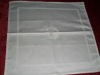 white 100% cotton logo jacquard table napkin