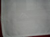 white 100% cotton satin band jacquard airline napkin