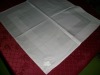 white 100% cotton satin band table napkin