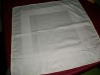 white 100% polyester satin band table napkin