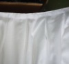 white 4m Length 0.75m Height polyester table skirting table skirt for rectangular table